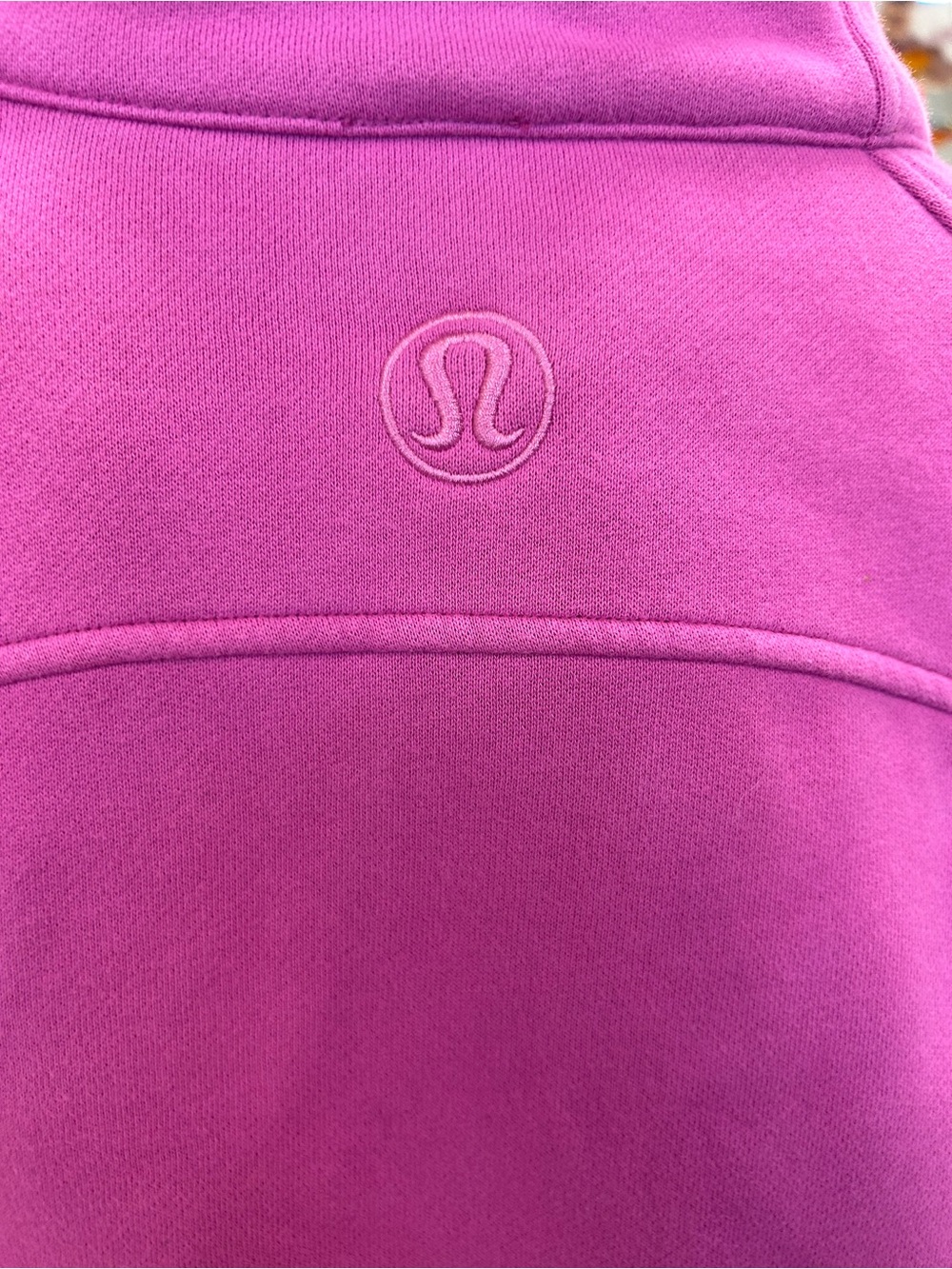 Lululemon Scuba 1/2 Zip Pullover Pink Funnel Neck Sweatshirt XL/XXL - Picture 3 of 3